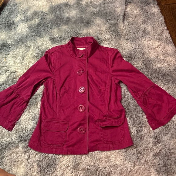 Sonoma size medium Women’s Short Jacket with Bell Sleeves pink - Picture 1 of 8